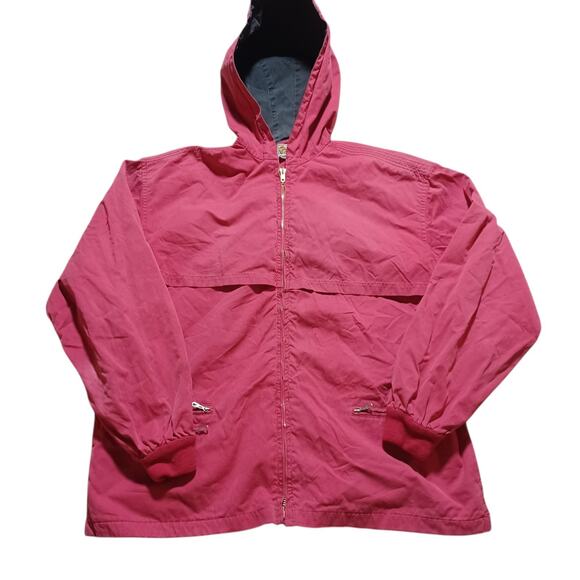 Bogner Sportswear Vintage Germany Pink Smock Jacket Double‎ Zippers FLAWS READ